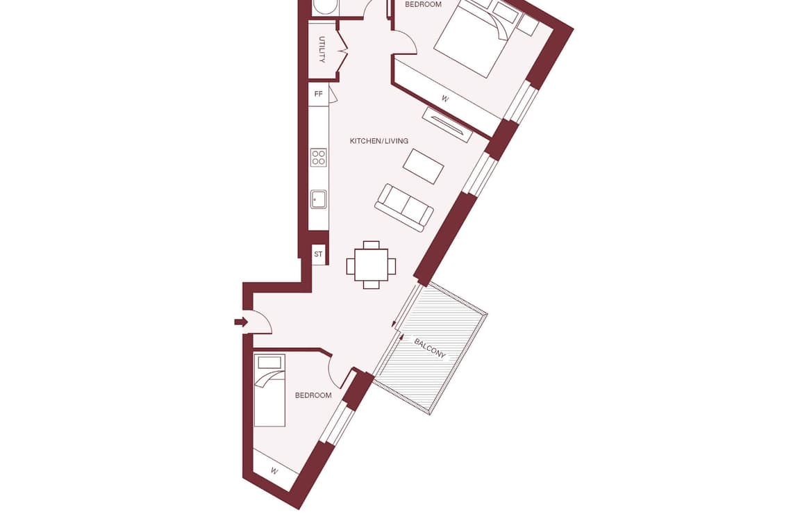 Two Bedroom - B1, FI-806C