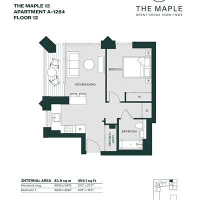 The Maple 1, Brent Cross Town