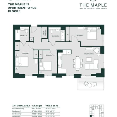 The Maple 1, Brent Cross Town