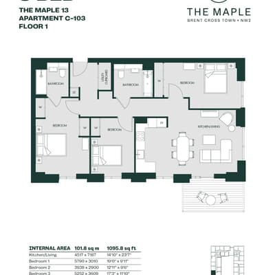 The Maple 1, Brent Cross Town