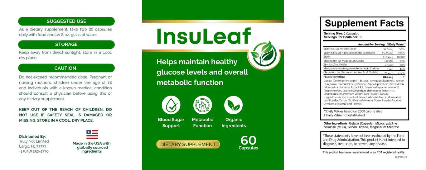 InsuLeaf label