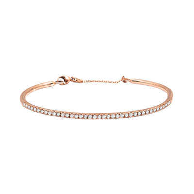 Helena Joy Iris Classic Bangle Rose Gold Diamond