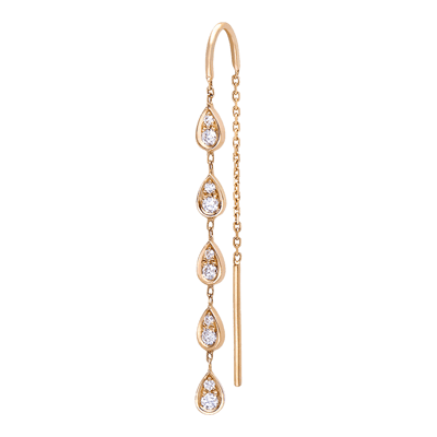 Helena Joy Eclipse Five Earring Yellow Gold Diamond