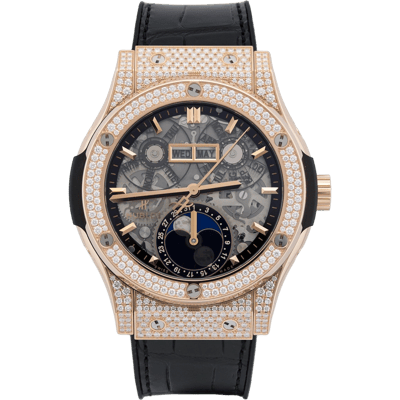 Hublot Classic Fusion Aerofusion Moonphase King Gold Pav&eacute; 42mm