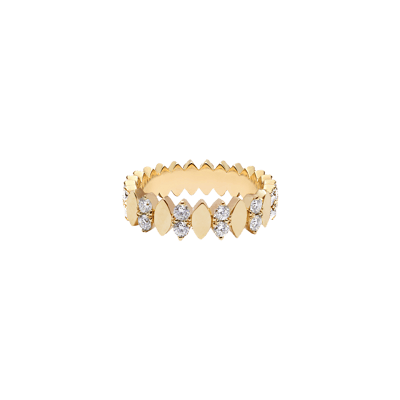 Helena Joy Amanda Empire One Two Ring Yellow Gold Diamond