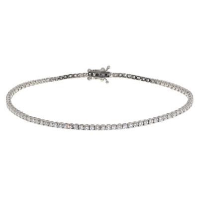 Penelope Ashford Tennis Bracelet 14K White Gold 93 Diamonds