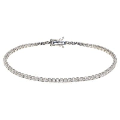 Penelope Ashford Tennis Bracelet 14K White Gold 73 Diamonds