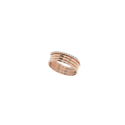 Helena Joy Sophia Rose Gold Diamond Four Ring
