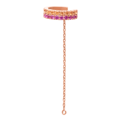 Helena Joy Iris Colour Golden Ear Cuff Rose Gold