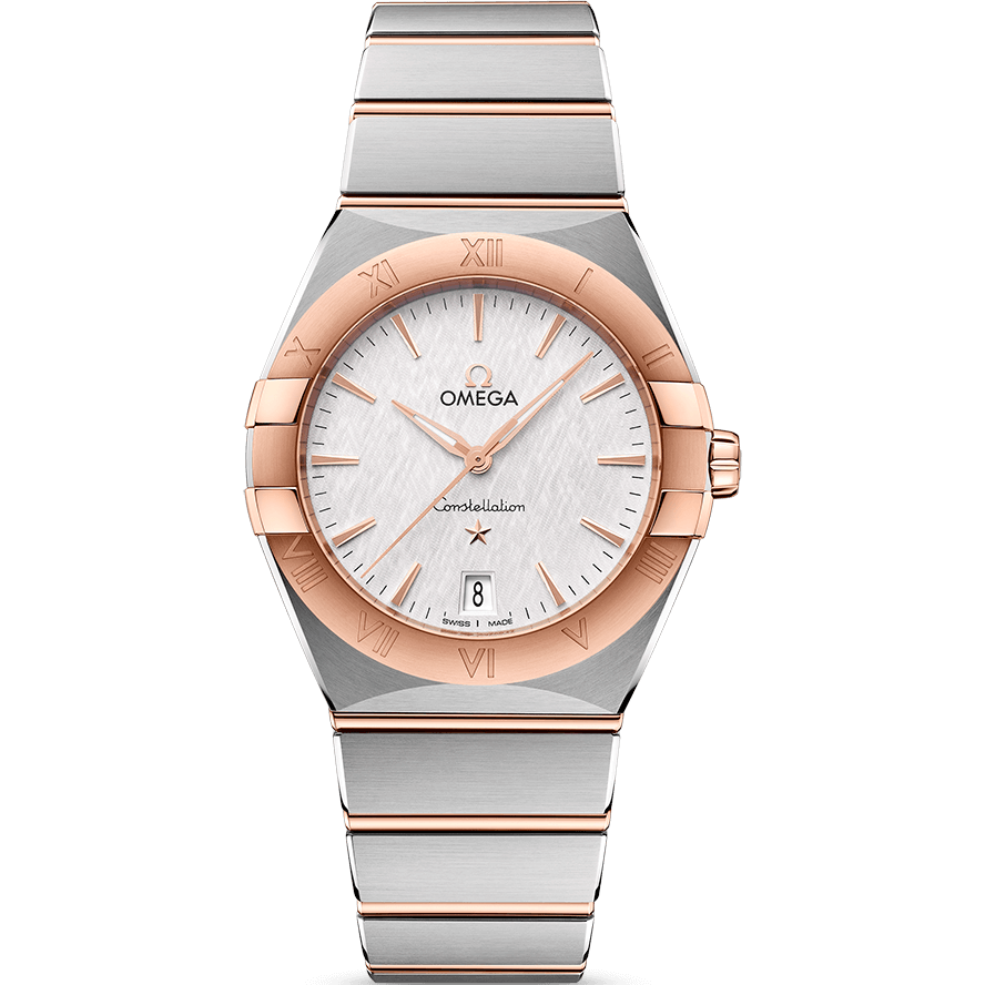 Omega constellation rose hot sale gold ladies watch