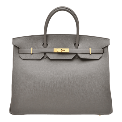 Herm&egrave;s Birkin 40cm Togo Gris Meyer Gold Hardware