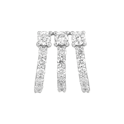 Helena Joy Iris Princess Earring White Gold Diamond