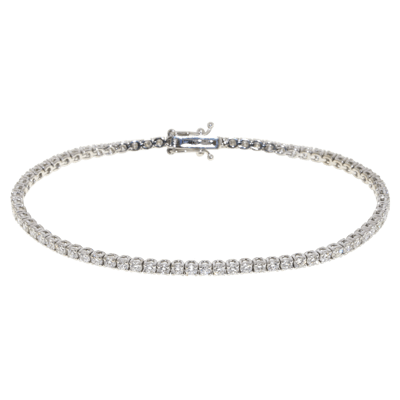 Penelope Ashford Tennis Bracelet 14K White Gold 73 Diamonds