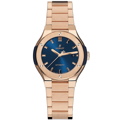 Hublot Classic Fusion King Gold Blue Bracelet 33mm