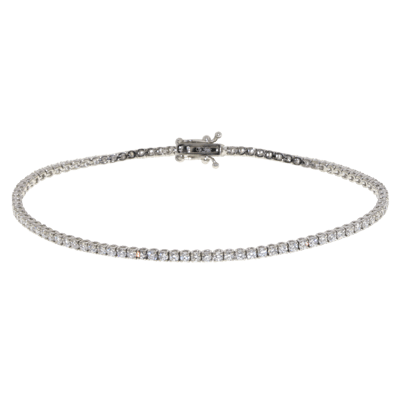 Penelope Ashford Tennis Bracelet 14K White Gold 93 Diamonds