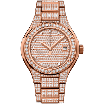 Hublot Classic Fusion Bracelet King Gold Full Pav&eacute; 33mm