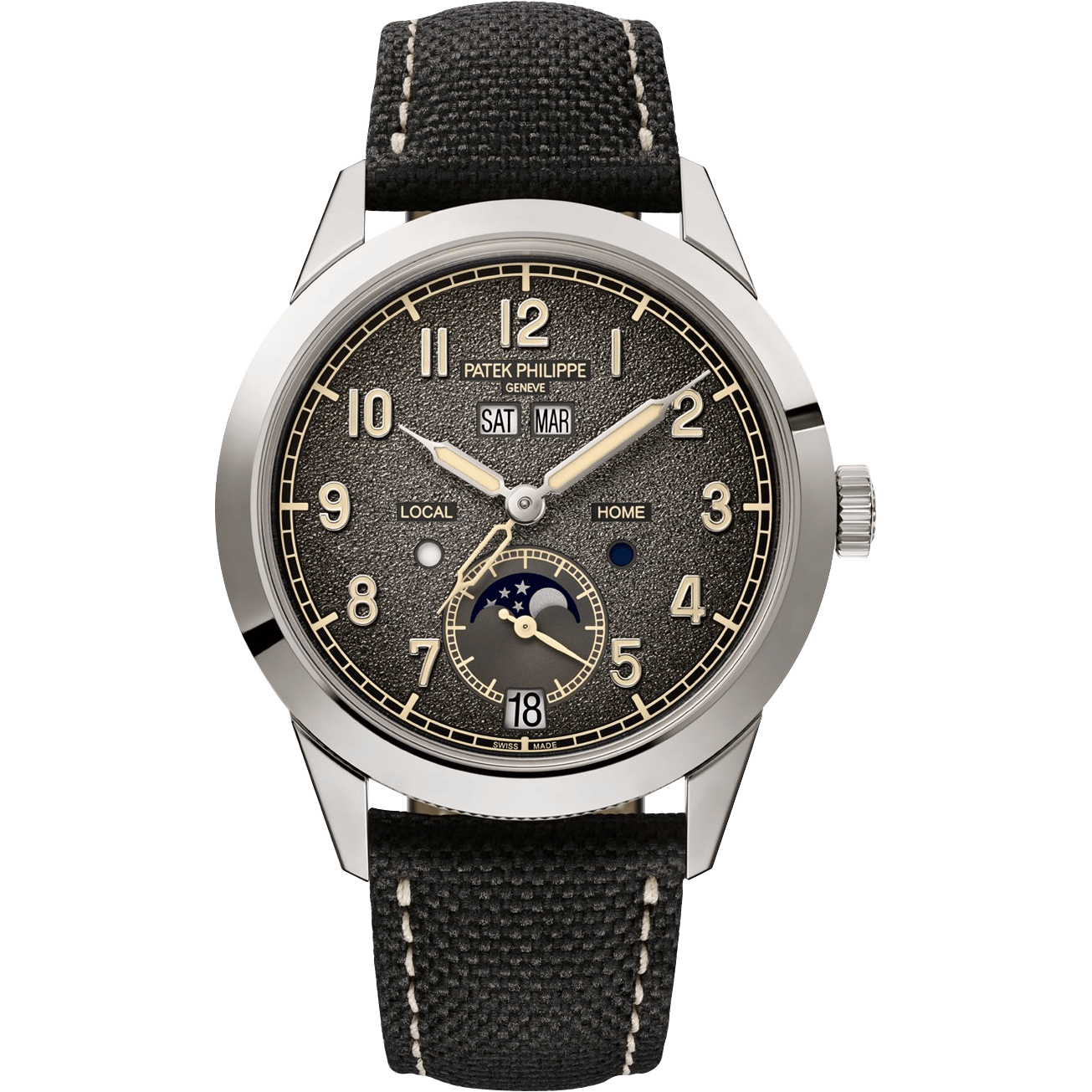 Patek Philippe Complications Annual Calendar Travel Time Beige