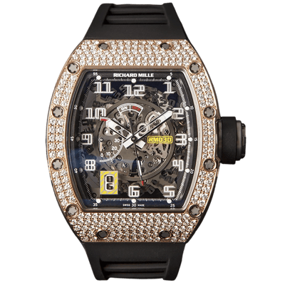 Richard Mille RM030 Automatic Winding Titanium Rose Gold Diamonds