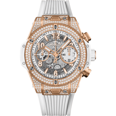 Hublot Big Bang Unico King Gold White Pav&eacute; 42mm