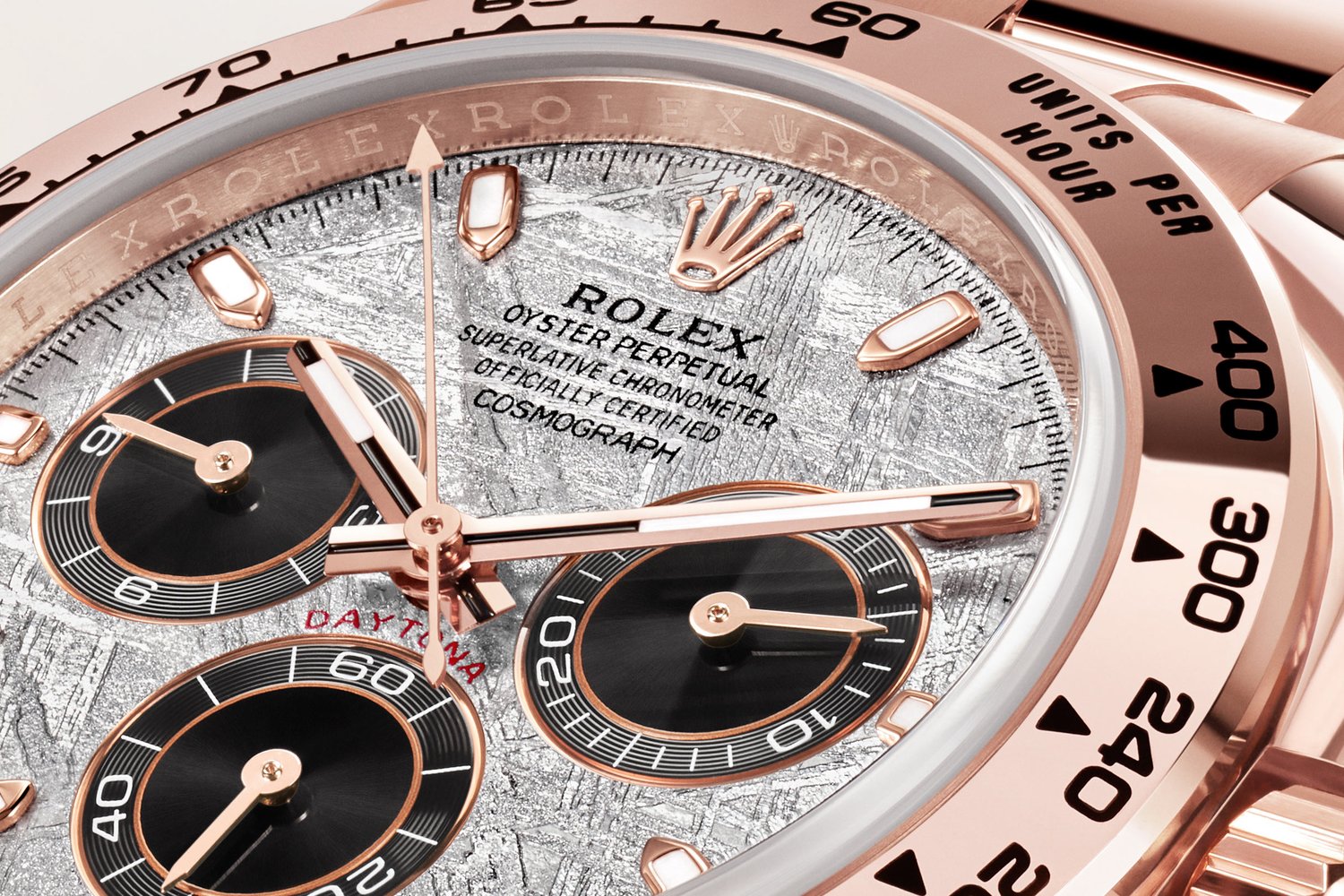 Rolex oyster perpetual superlative chronometer shop officially certified cosmograph rose gold