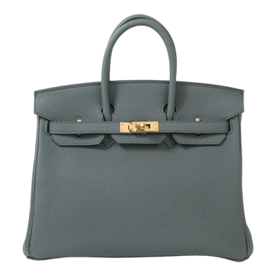 Herm&egrave;s Birkin 25 cm Togo Vert Amande Gold Hardware