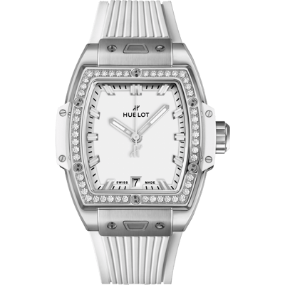 Hublot Square Bang Titanium White Diamonds 39mm