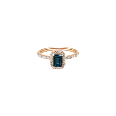 Helena Joy Mila Blue Rose Gold Diamond Ring