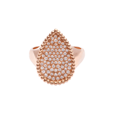Helena Joy Chevali&egrave;re Pear Pavage Grand Mod&egrave;le Rose Gold Diamond