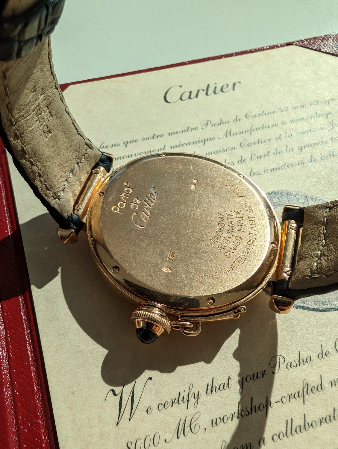 Reloj cartier swiss made hotsell