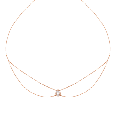 Helena Joy Mila Poire Chocker Rose Gold Diamond