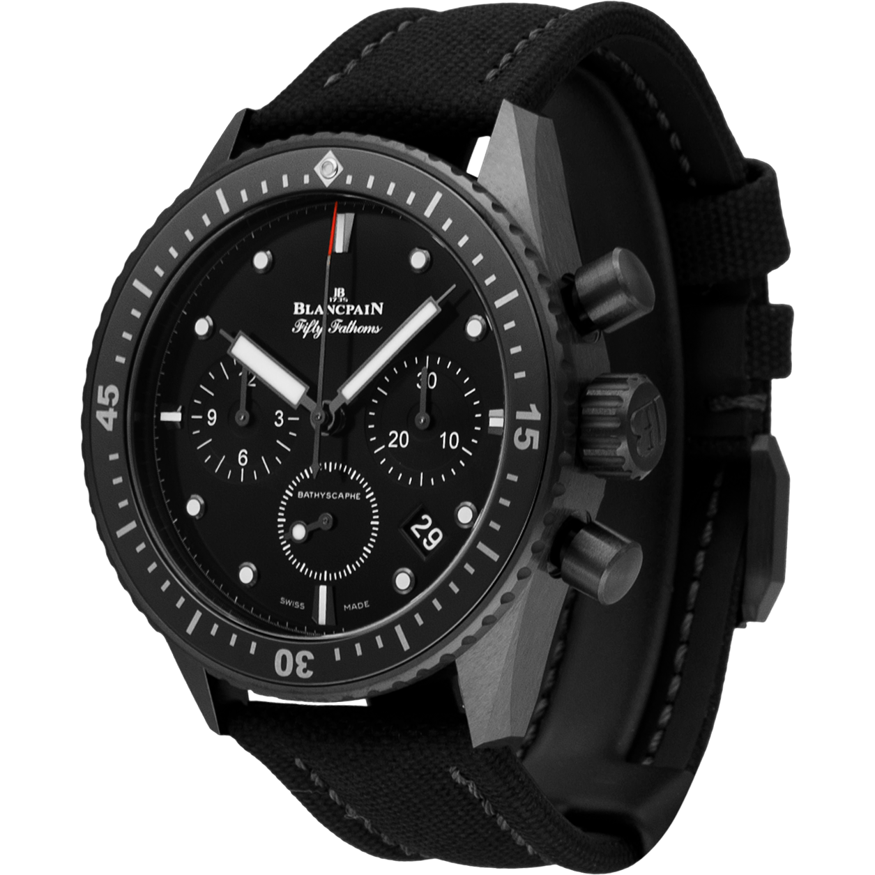 Blancpain Fifty Fathoms Flyback Chronograph Schwarz (5200-0130-B52A)