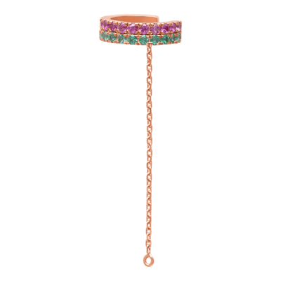 Helena Joy Iris Colour Spring Ear Cuff Rose Gold