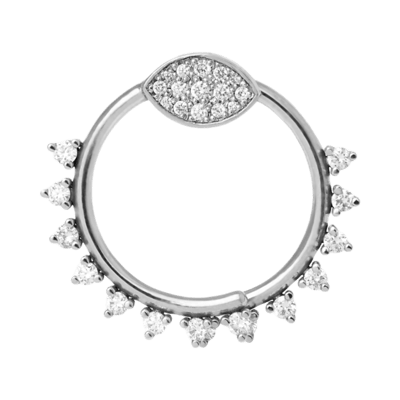 Helena Joy Amanda Wings Earrings White Gold Diamond