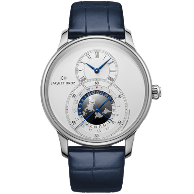 Jaquet Droz Grande Seconde Dual Time Silver 43mm