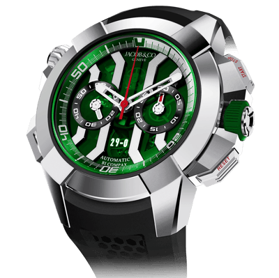 Jacob &amp;amp; Co. Epic-X Chrono Khabib Titanium Green Limited Edition 47mm