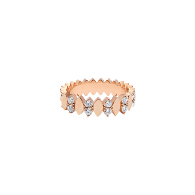 Helena Joy Amanda Empire One Two Ring Rose Gold Diamond