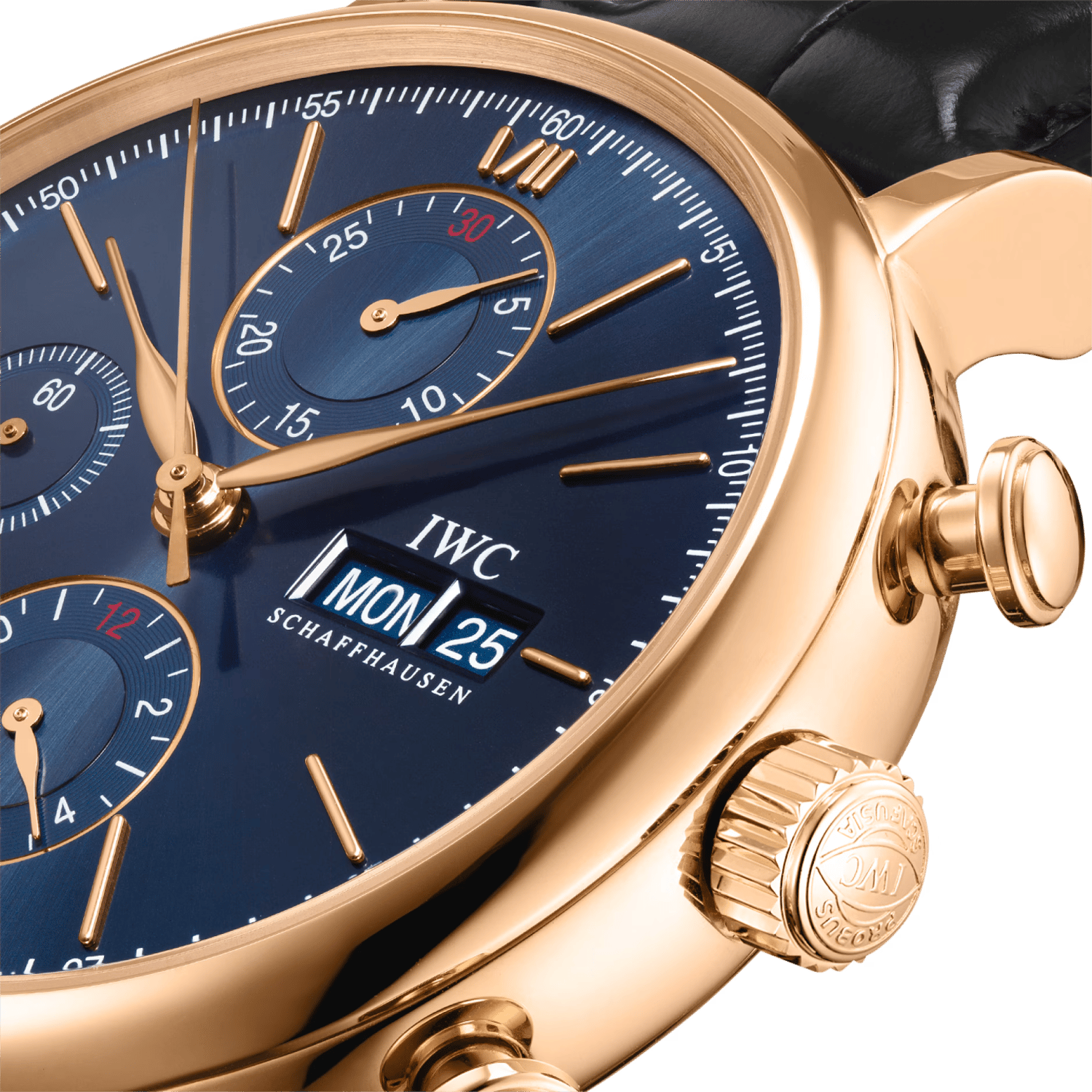 Iwc portofino chronograph blue dial shop