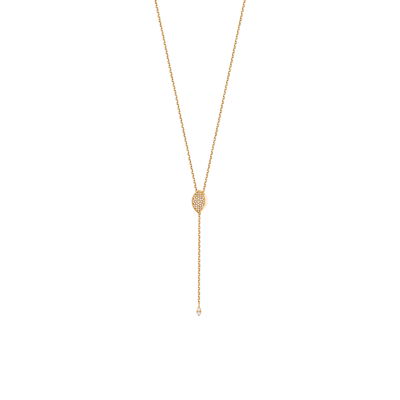 Helena Joy Amanda Long Necklace Yellow Gold Diamond
