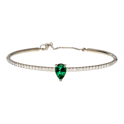 Helena Joy Iris One Joy Colour Bangle White Gold Tourmaline Diamond