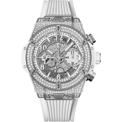 Hublot Big Bang Unico Titanium White Pav&eacute; 42mm