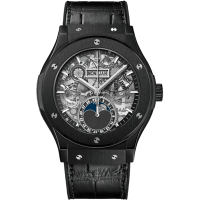 Hublot Classic Fusion Aerofusion Moonphase Black Magic 45mm