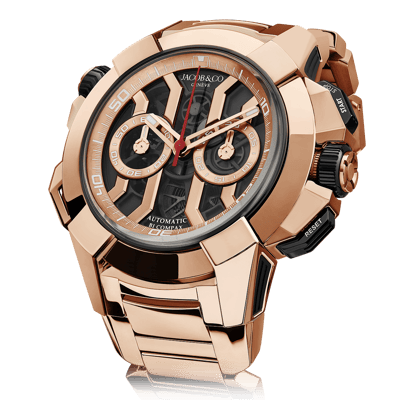 Jacob &amp;amp; Co. Epic X Chrono Full Rose Gold Bracelet 47mm