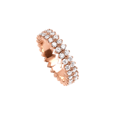 Helena Joy Amanda Empire Ring Rose Gold Full Diamond Turn