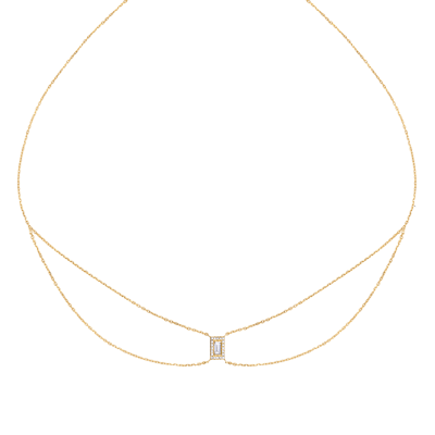 Helena Joy Mila Baguette Chocker Yellow Gold Diamond