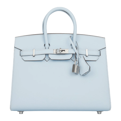 Herm&egrave;s Birkin 25 cm Epsom Sellier Bleu Brume Palladium Hardware