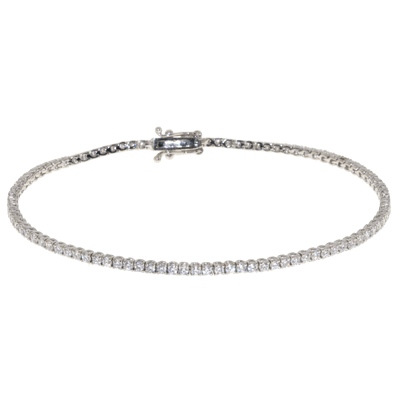 Penelope Ashford Tennis Bracelet 14K White Gold 93 Diamonds