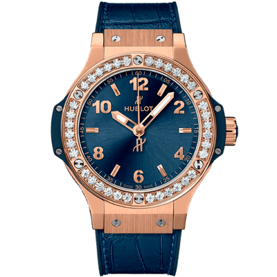 Hublot Big Bang Original Gold Blue Diamonds 38mm