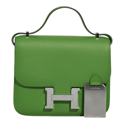 Herm&egrave;s Constance Mini 18 Epsom Vert Yucca Palladium Hardware