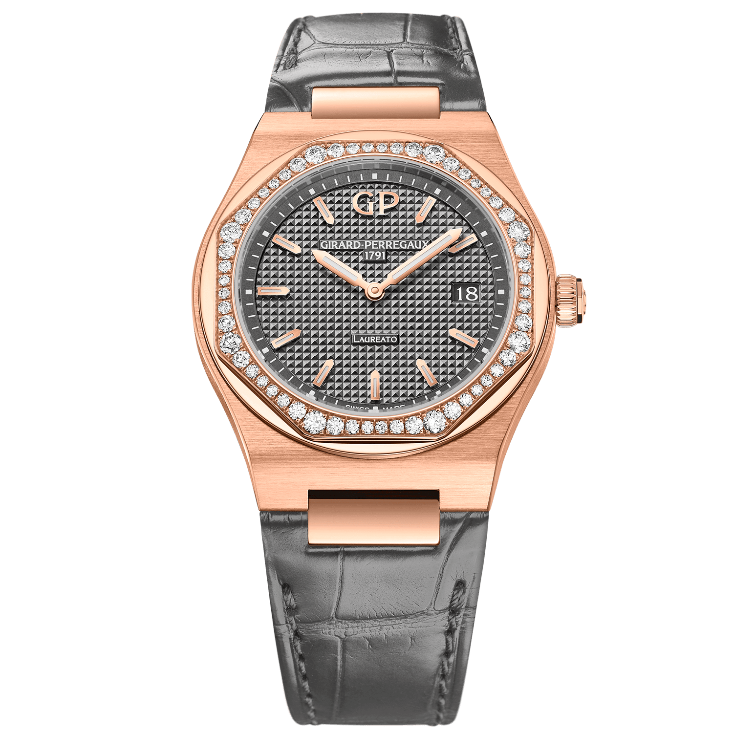 Rose Gold Bracelet Girard Perregaux Laureato Pink Gold Girard