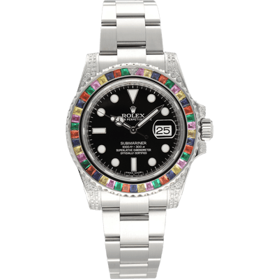 Rolex Oyster Perpetual Date Submariner Rainbow 40mm